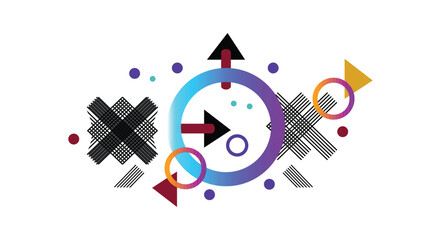 Abstract colorful  geometric  background with triangle shapes  pattern. Creative geometric with a variety of geometric pattern background for your design