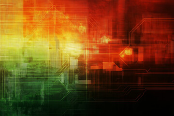 Fototapeta premium abstract technology background. generative AI