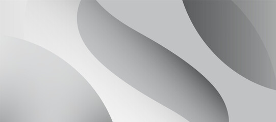 Premium background design gradient white grey shape line pattern. Vector illustration template