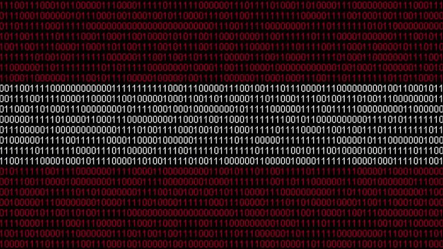 Binary code on flag of Austria. Program source code or Hacker concept on Austrian flag. Austria digital technology security, hacking or programming