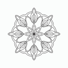 simple mandala coloring page, pattern mandala, geometric mandala vector design