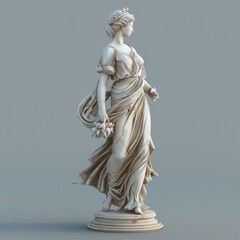 Obraz premium Classical Sculpture of a Walking Woman