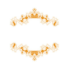 luxury wedding ornament vector design.