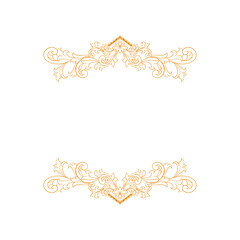 luxury wedding ornament vector design.