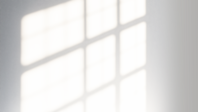 Transparent light from the window