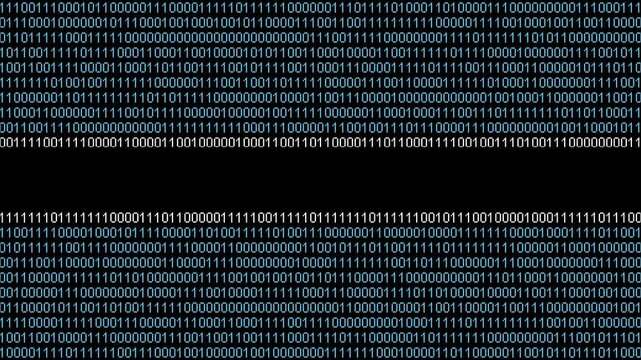 Binary code on flag of Botswana. Program source code or Hacker concept on Botswanan flag. Botswana digital technology security, hacking or programming
