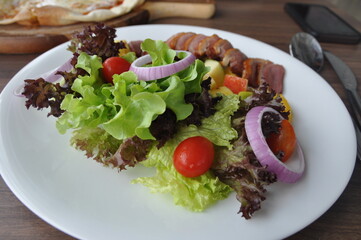salad with cheese and olives