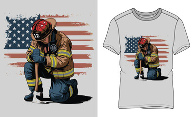 Firefighter vector graphic t-shirt- Firefighter typography vector T-shirt design. motivational and inscription quotes.
perfect for print item and bags, posters, cards. isolated on black background
