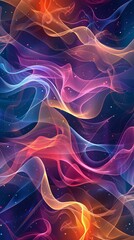Obraz premium Abstract Colorful Flowing Lines