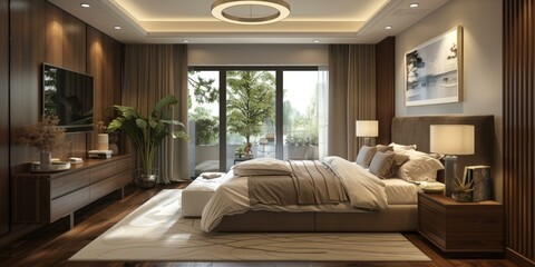 Modern Contemporary Wooden Bedroom Interior Design