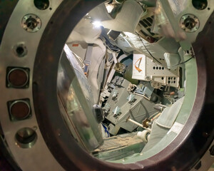 an old spacecraft capsule that has returned to earth from space
