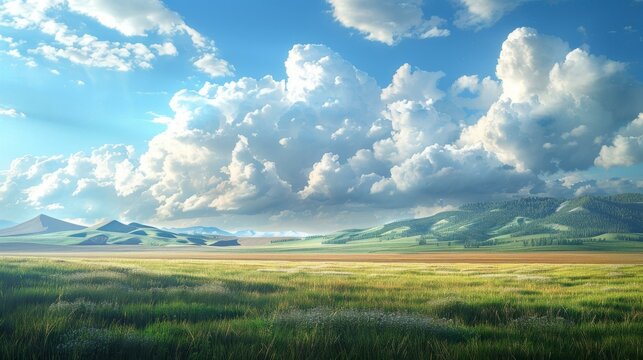 Vast Plains Under a Magnificent Sky