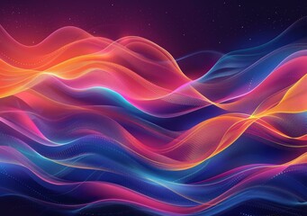 Fototapeta premium Abstract Colorful Wave Patterns Design