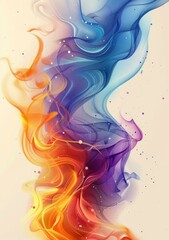 Fototapeta premium Abstract Colorful Liquid Flow Art