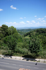 View from a hill in Montepulciano, Tuscany, Italy