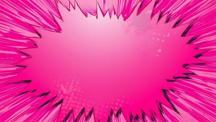 Fototapeta premium Abstract pop art pink background. Generative Ai.