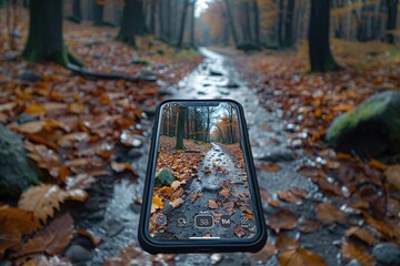 augmented reality hiking trail history geology landscape forest nature enhancing connection