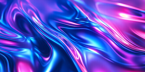 Obraz premium Metallic Abstract Liquid Flow in Vibrant Hues