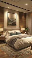 Modern Bedroom Interior Design with Cozy Decoration
