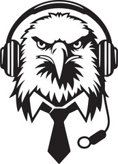 A CuteEagle USA soldiers Listening to Music with Headphones