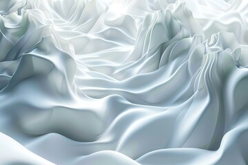 Obraz premium Abstract White Fabric Design