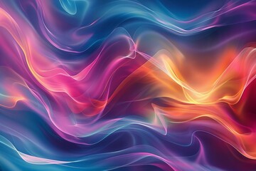 Obraz premium Abstract Colorful Flowing Lines