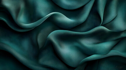 Obraz premium Abstract Teal Fabric Background