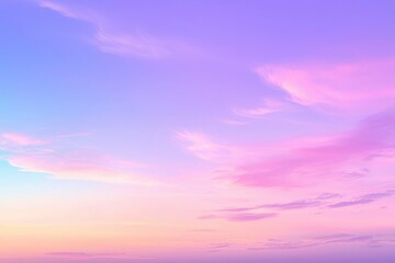 Obraz premium A Pale Pink and Purple Sky with Wispy Clouds
