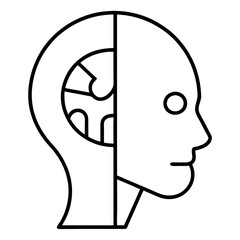 silhouette of a head