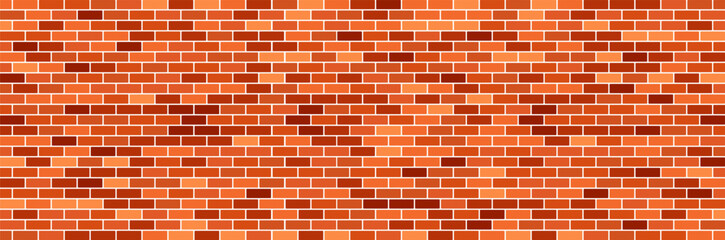 brick wall in brown colors banner, wallpaper, poster template 