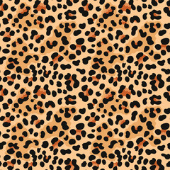 
leopard print seamless modern pattern, wild cat skin texture, stylish background