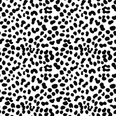 
leopard wild cat background design with spots, vector seamless pattern