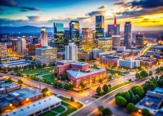 Stunning Aerial View of Denver Technological Center Showcasing Modern Architecture and Vibrant City Life in Colorado