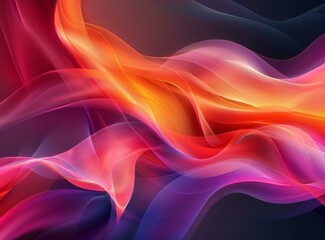 Fototapeta premium Abstract Colorful Flowing Waves Background