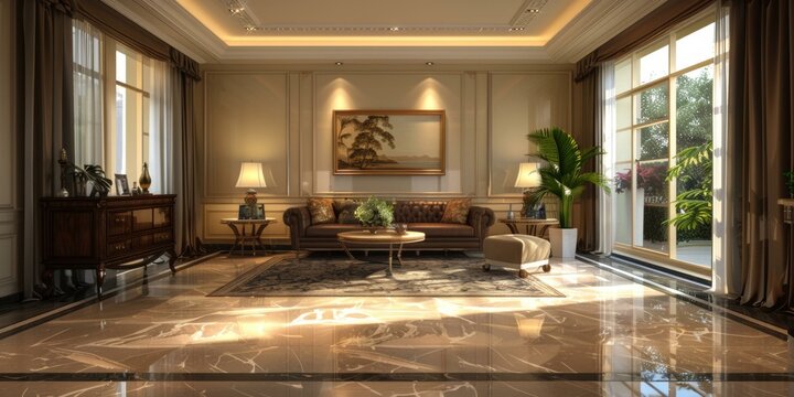 Luxurious Elegant Interior Living Room