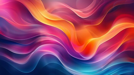 Obraz premium Abstract Colorful Wave Background Design