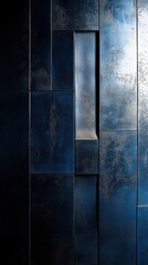 Naklejka premium Rustic brass panels with patinated texture for interior design or industrial use