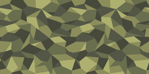Triangular camouflage military pattern. Green camouflage pattern for clothing design.	