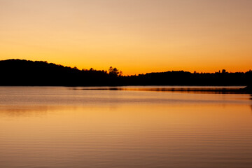 Sunset over Unnamed Lake in Michigan
