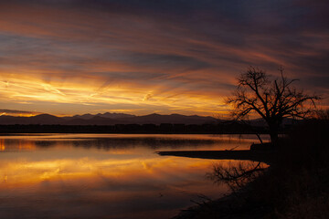 Obraz premium Sunset in Loveland, Colorado