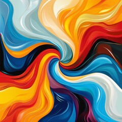 Obraz premium Abstract Colorful Swirling Design
