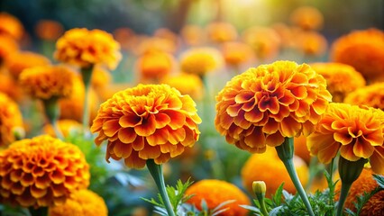Stunning Marigold Flowers in Full Bloom, Perfect for Gardens, Weddings, and Floral Arrangements Across Various Settings