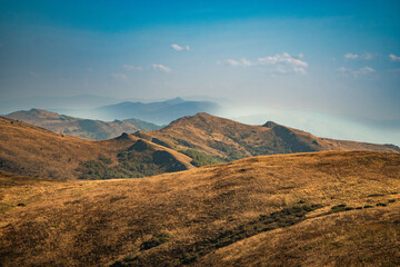 Polonina Wetlinska, Bieszczady mountain, Bieszczady National Park, Poland.