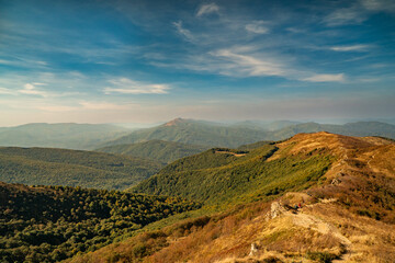 Polonina Wetlinska, Bieszczady mountain, Bieszczady National Park, Poland.
