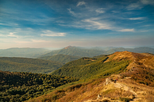 Polonina Wetlinska, Bieszczady mountain, Bieszczady National Park, Poland.