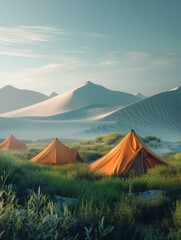 Camping in the Desert