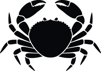 Crab logo. Isolated crab on white background