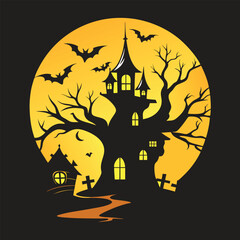 Spooky Halloween-Themed Illustration Design