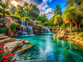 Stunning Pools with a Waterfall Feature for Relaxation and Luxury Outdoor Living Spaces in Beautiful Landscapes