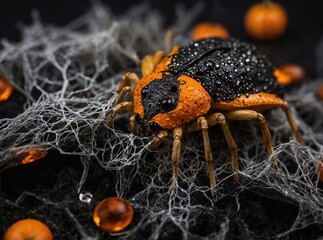 A spooky garden path leading to a haunted house for thrills